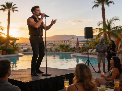 Jonny Bird Channels Jimmy Buffett With Poolside Tribute at Alexis Park Vegas Report