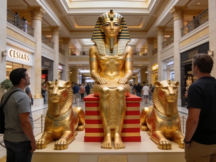 Caesars Palace brings back Cleopatra statue for 60th anniversary exhibit Vegas Report
