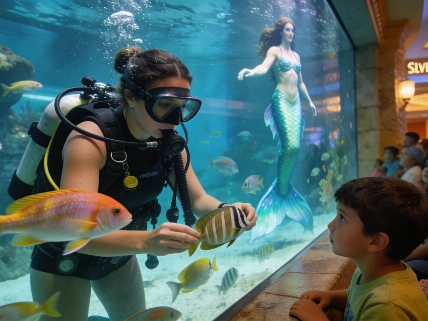 Meet the Mermaid: Inside Silverton’s Aquarium Dive Team Vegas Report