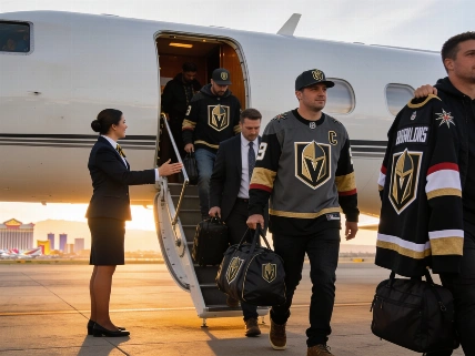 Knight Flights Return: Private Jet Packages for Vegas Golden Knights Away Games Vegas Report