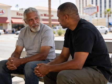Las Vegas Rescue Mission hosts 24 hour bench conversation on homelessness Vegas Report