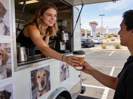 Pups and Cups Coffee Trailer Brings Shelter Dog Support to Las Vegas Vegas Report