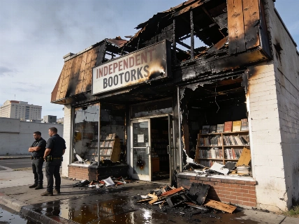 Fire Damages Analog Dope Bookstore in Las Vegas Arts District Vegas Report