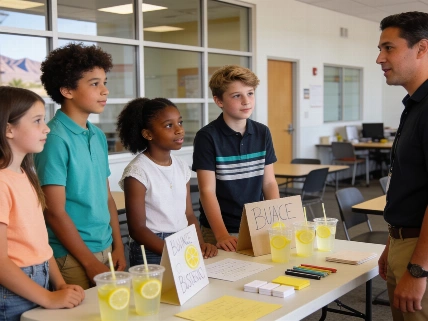 Las Vegas Program Teaches Kids Entrepreneurship With Lemonade Stand Model Vegas Report