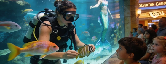 Meet the Mermaid: Inside Silverton’s Aquarium Dive Team Vegas Report © vegas-report.com