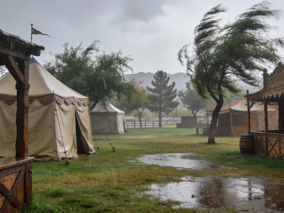 Storm Forces Age of Chivalry Festival to Close Early Vegas Report