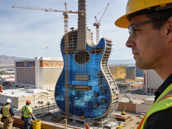 Hard Rock Las Vegas breaks ground on 201-meter guitar hotel tower Vegas Report