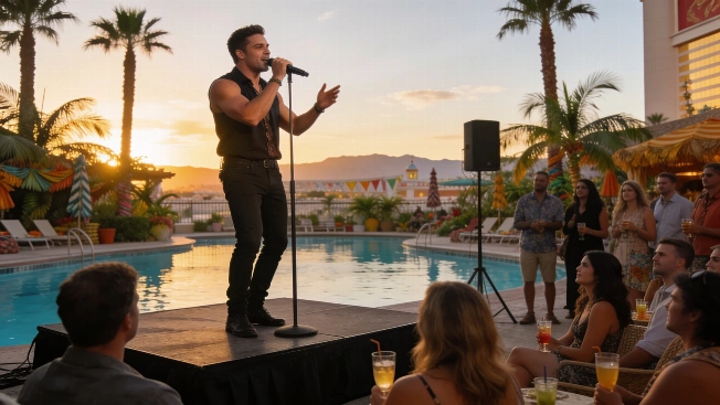 Jonny Bird Channels Jimmy Buffett With Poolside Tribute at Alexis Park Vegas Report