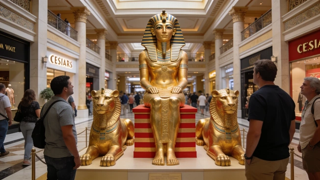 Caesars Palace brings back Cleopatra statue for 60th anniversary exhibit Vegas Report