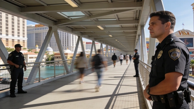 Judge Backs Clark County Ban on Stopping on Strip Bridges Vegas Report