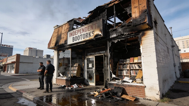 Fire Damages Analog Dope Bookstore in Las Vegas Arts District Vegas Report
