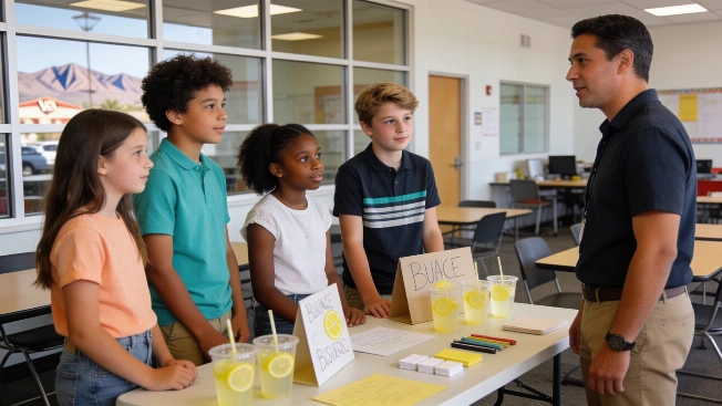 Las Vegas Program Teaches Kids Entrepreneurship With Lemonade Stand Model Vegas Report